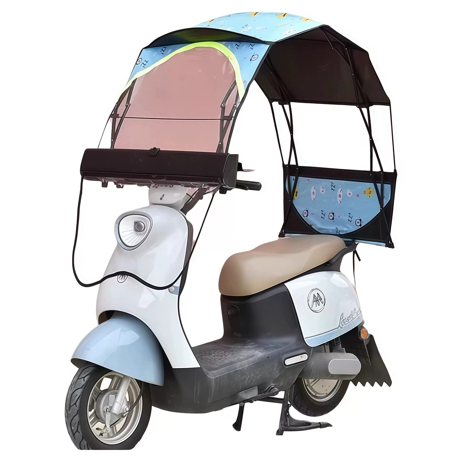 Nuevo parabrisas plegable auto-retráctil coche eléctrico ensanchado dosel sombrilla coche de batería protección solar a prueba de viento a prueba de lluvia