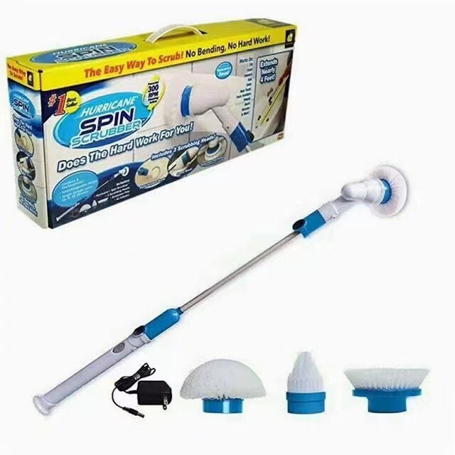 Multifunctional automatic rotating retractable bristle washing electric cleaning Turbo scrub wireless charging long handle brush Multifunctional automatic rotating retractable bristle washing electric cleaning Turbo scrub wireless charging long handle brush