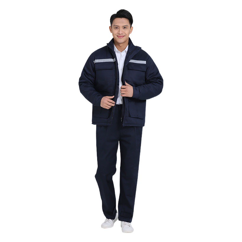 Хлопчатобумажная одежда с отражающей полоской с длинными рукавами жилет того же комбинезона