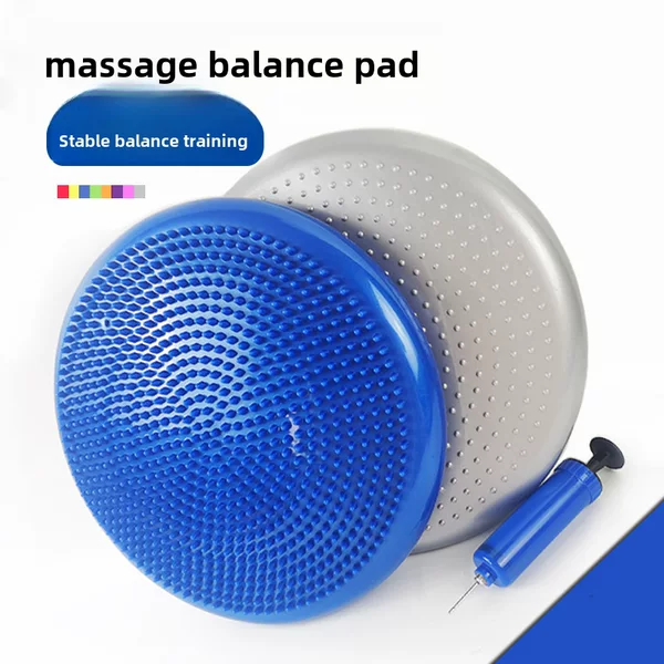 Balance Cushion Thickened Explosion-Proof Balance Ball Yoga Massage Cushion Inflatable Massage Cushion Balance Disc Soft Cushion Yoga Ball