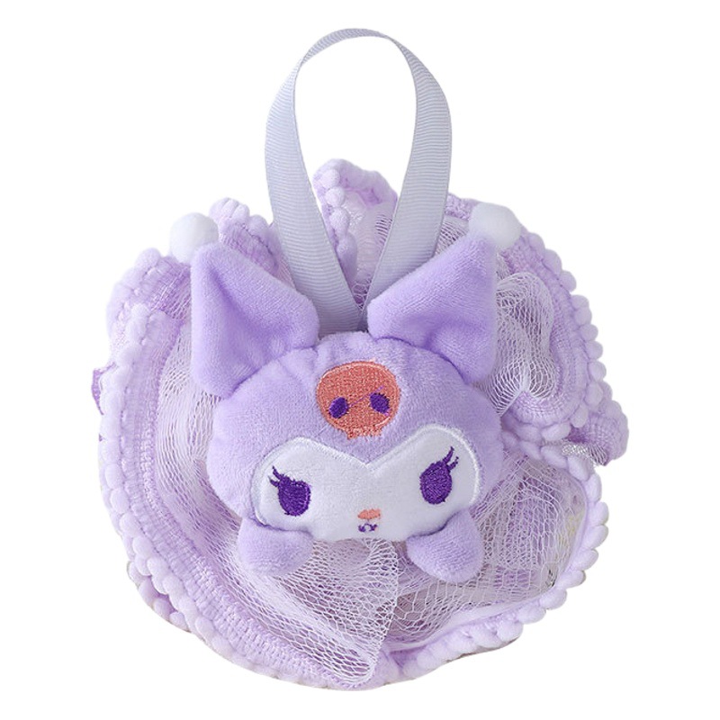 Bola de algodón de dibujos animados para niños Bola de flores de baño de encaje de lunares Bola de baño linda bola de burbuja