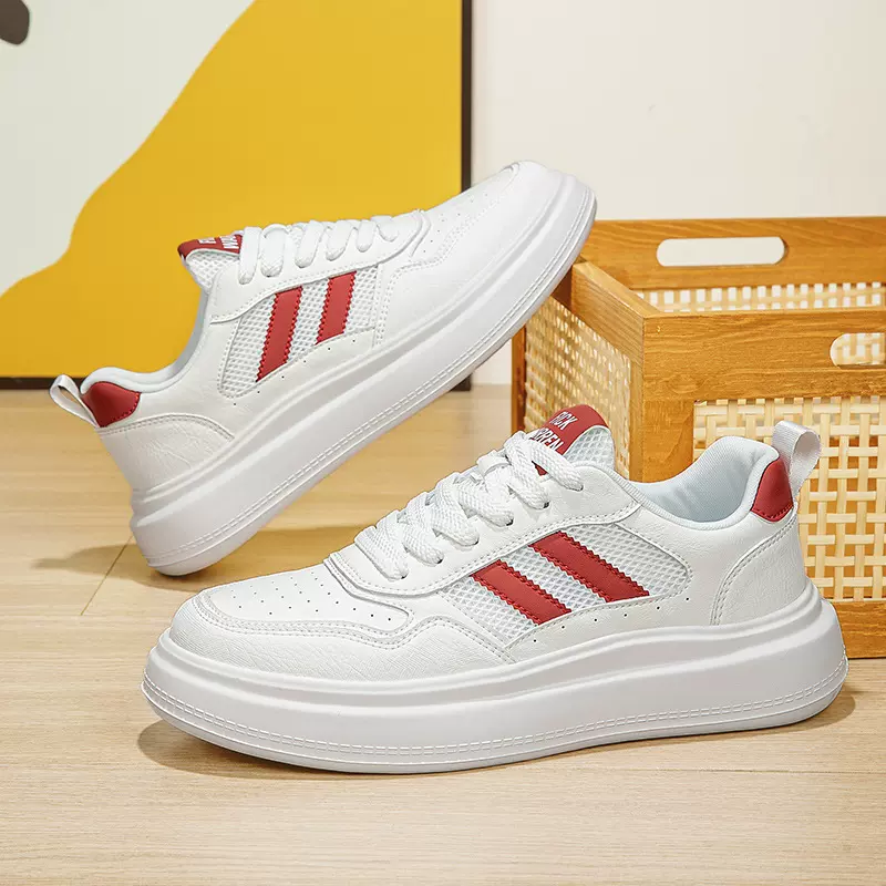 2025新款男鞋夏季透气薄款网面镂空网鞋运动休闲板鞋网眼小白潮鞋