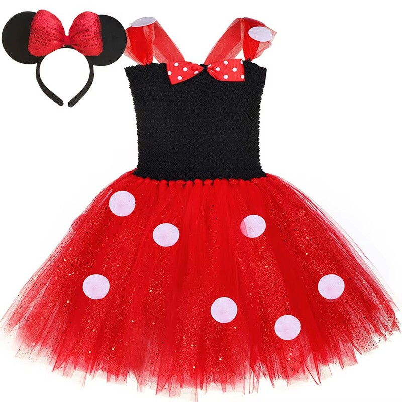 Red Sequined Minnie Girls' Mesh Princess Tutu Dress Cartoon Animal Mouse Children's Tutu Dress Red Sequined Minnie Girls' Mesh Princess Tutu Dress Cartoon Animal Mouse Children's Tutu Dress