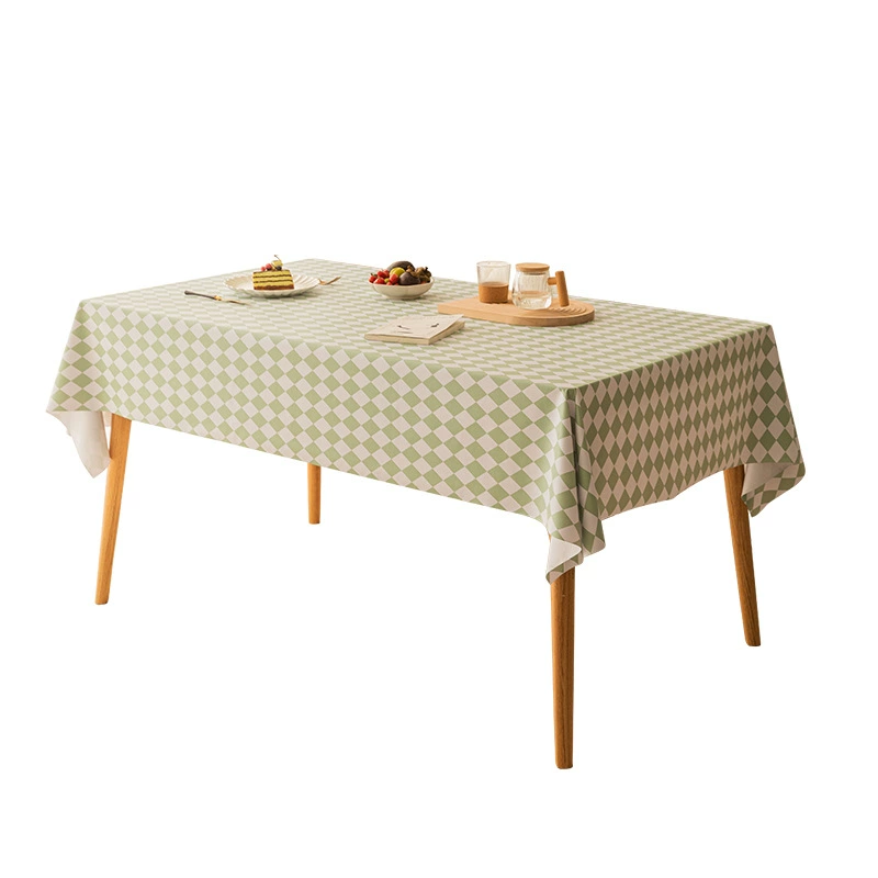 PVC Tablecloth, ins style, waterproof and oil-proof, diamond pattern, multiple sizes