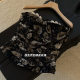 M @ gda butry * 2025ss summer new dark night rose printed lace corset short chest wrap