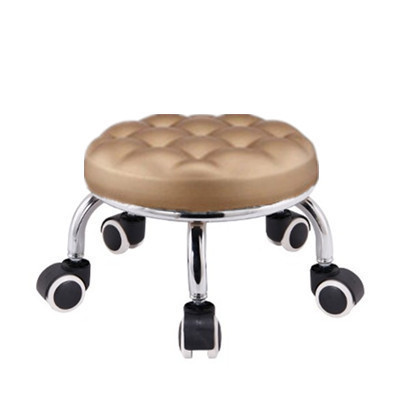 Mobile small stool for children's first steps, floor cleaning wheel stool, foot massage and pedicure stool, shoe changing stool, extendable leisure stool