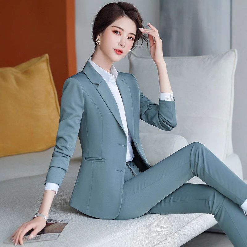 2023套时尚职业装气质女神范工作服正装西装套装女春秋20129
