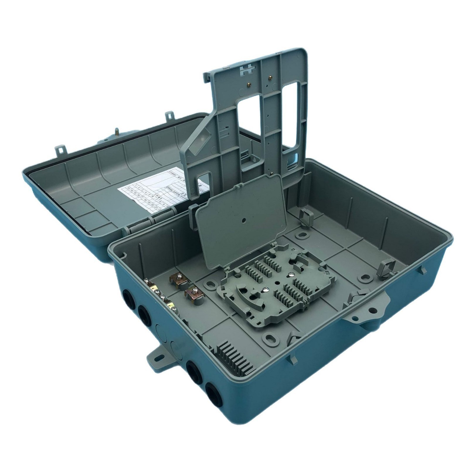 1小江苏款 16芯分纤箱 16芯分纤箱 PP材料16芯插片式分纤箱