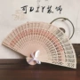 印花婚礼木质镂空檀香扇