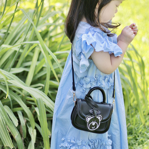Western style Korean style children's shoulder bag  new trendy fashionable cute girls hand-held diagonal small square bag
