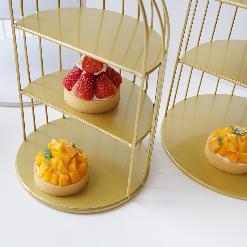 Transfronterizos Amazon temu postre estante de exhibición bandeja de pastel estante de pastel diseño de cumpleaños