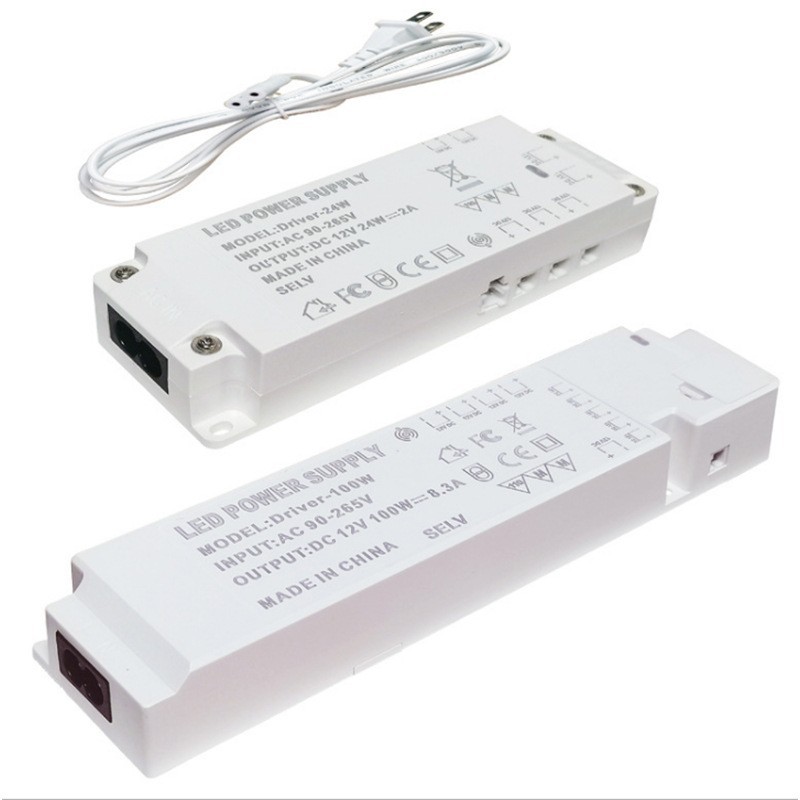 LED cabinet light power supply 12W-60W full power constant voltage driver for wardrobe and wine cabinet integrated light strip power transformer