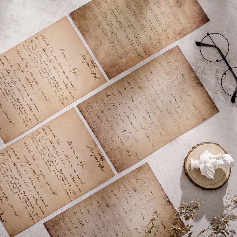 Nordic retro style wall decoration antique Kraft paper card photo props photography shooting ins background card