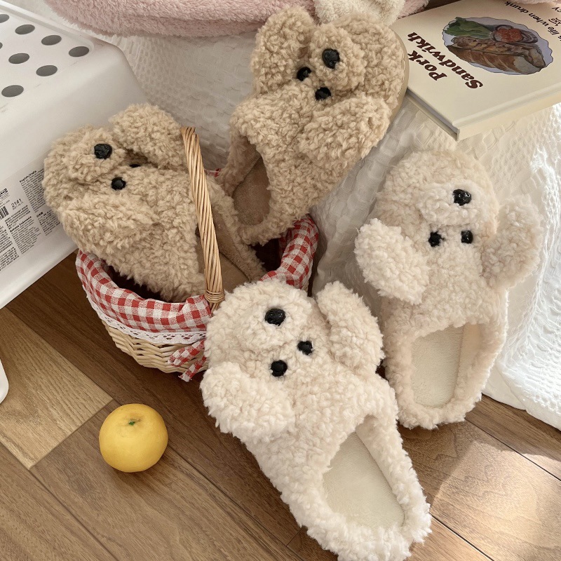 Pantofole lavabili in lavatrice leggere e comode per la camera da letto autunnale regolabili in peluche unisex con punta chiusa_voghion.com