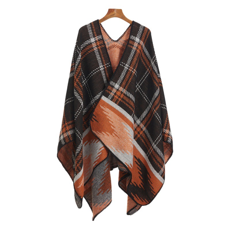 Ethnic style imitation cashmere shawl casual matching travel cloak autumn and winter warm Yunnan Northwest Travel shoot outside