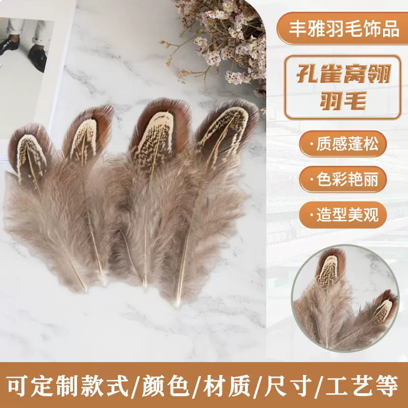 厂家直供大昌羽毛diy原料装饰品配件工艺品自然亚马逊专供鸡毛