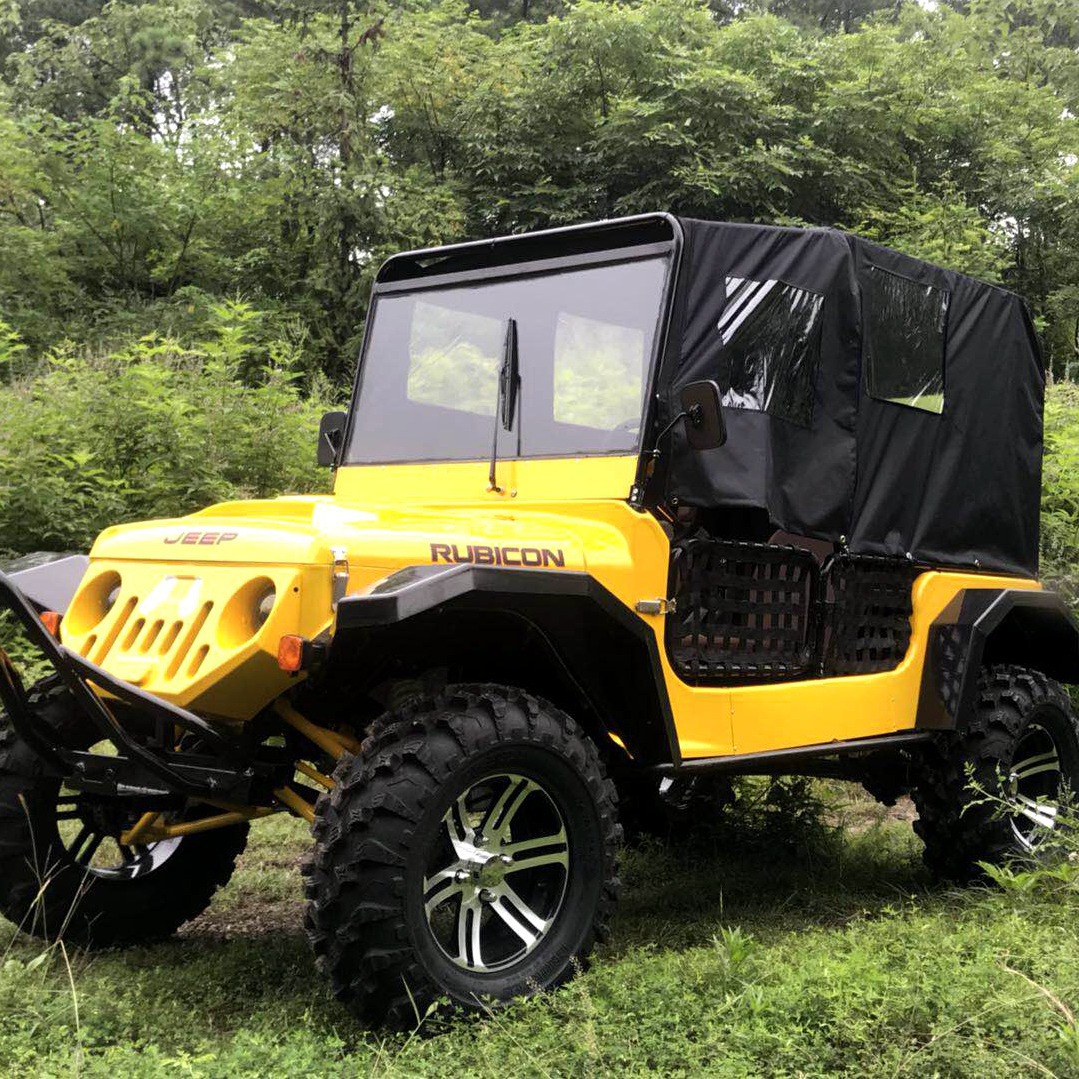 Large four-wheel four-seater ATV off-road assault mountain…
