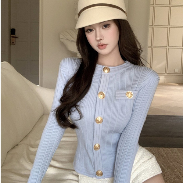 knitted summer fitted sweater