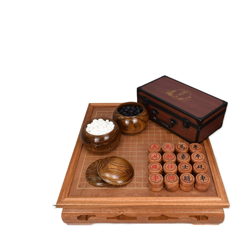 Yusheng Go chess double-sided mahogany chess table for adults beginners one table dual-use Yunzi Weixiang set high-end