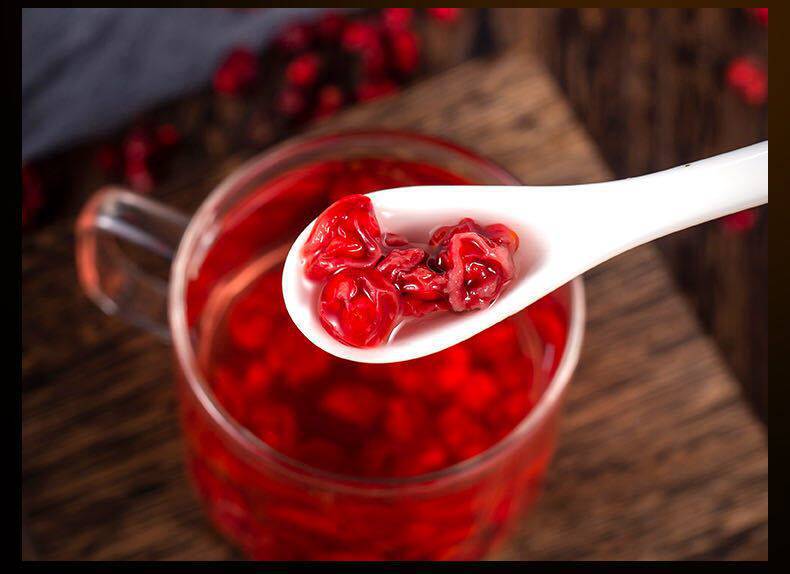 Dried Schisandra Berry Wu Wei Zi 500g Wild Grown Unsulfured Whole Berries for Tea and Decoction details