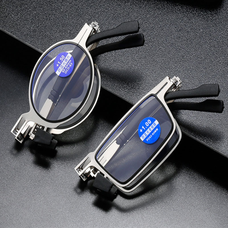 Shrapnel folding reading glasses