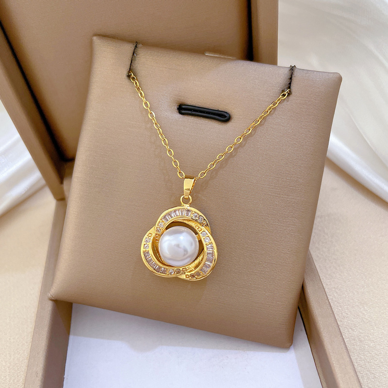 Collana elegante a catena con diamanti da donna gioiello versatile_voghion.com