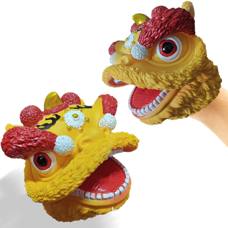 Guantes de títeres de mano de dinosaurio, goma blanda, tiranosaurio, triceratops, simulación de tiburón, modelo animal, puesto, brazo de tiburón, juguete transfronterizo