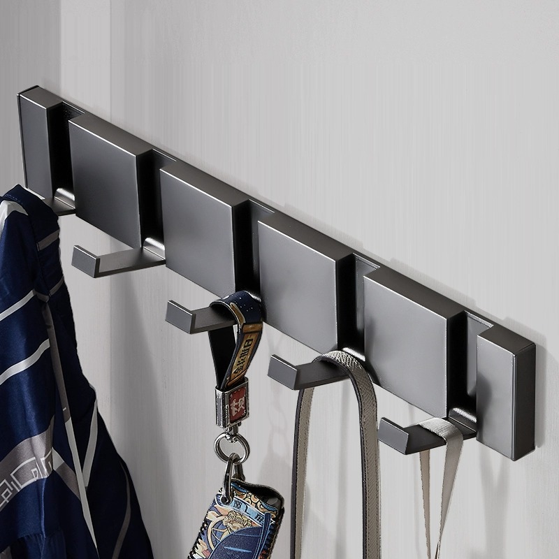 免打孔隱形掛鈎浴室牆上壁掛進門後掛衣架入戶玄關臥室摺疊掛衣鈎