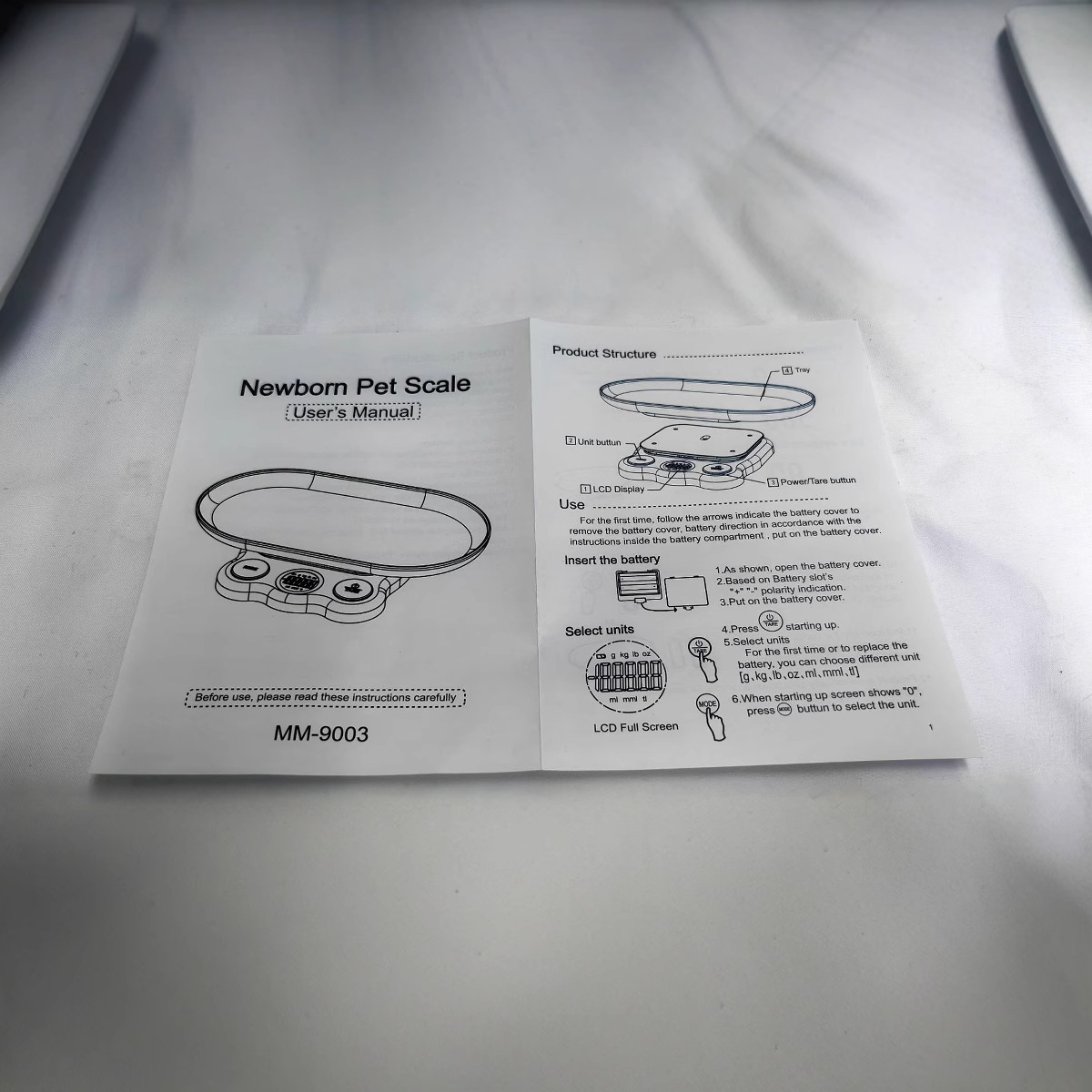 2024 báscula para mascotas báscula electrónica 15kg / 1G báscula de alimentación para perros báscula de exportación