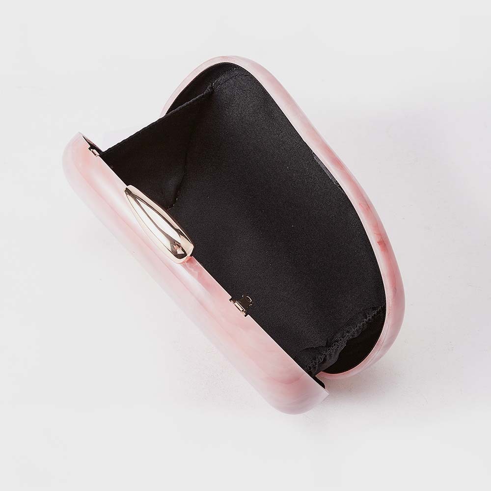 Borsa a tracolla leggera e lussuosa da donna in acrilico con conchiglia - Elegante pochette per feste serali, matrimoni e uso quotidiano. Borsa a tracolla alla moda in acrilico con conchiglia._voghion.com