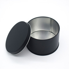 Steel can with car fan, iron can, mousse cake, iron box, soy milk layered dessert, baked cocoa crisp, round can