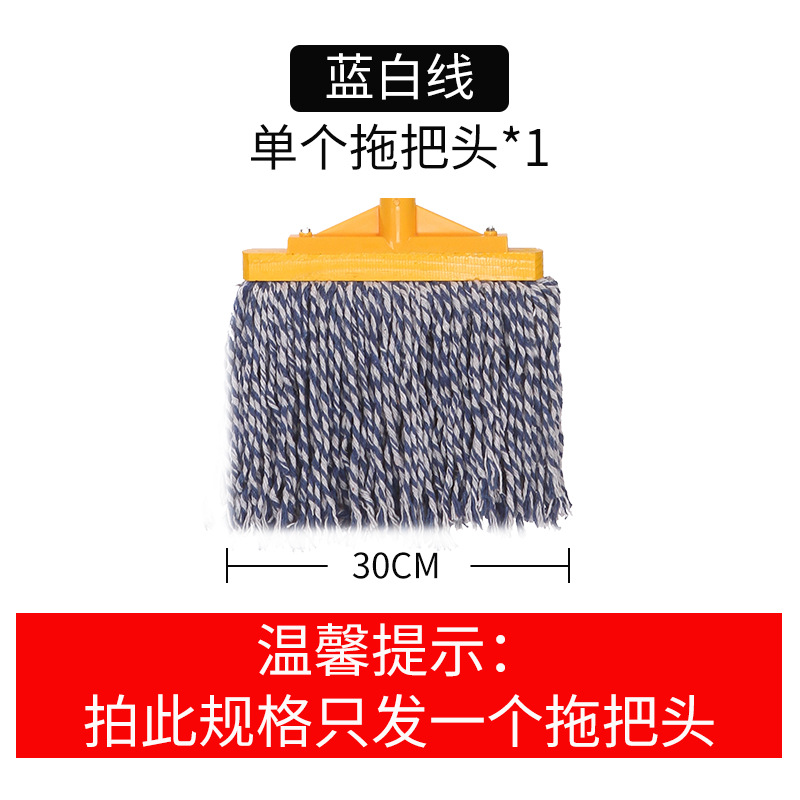 걸레 머리 “파랑과 흰색 30cm]