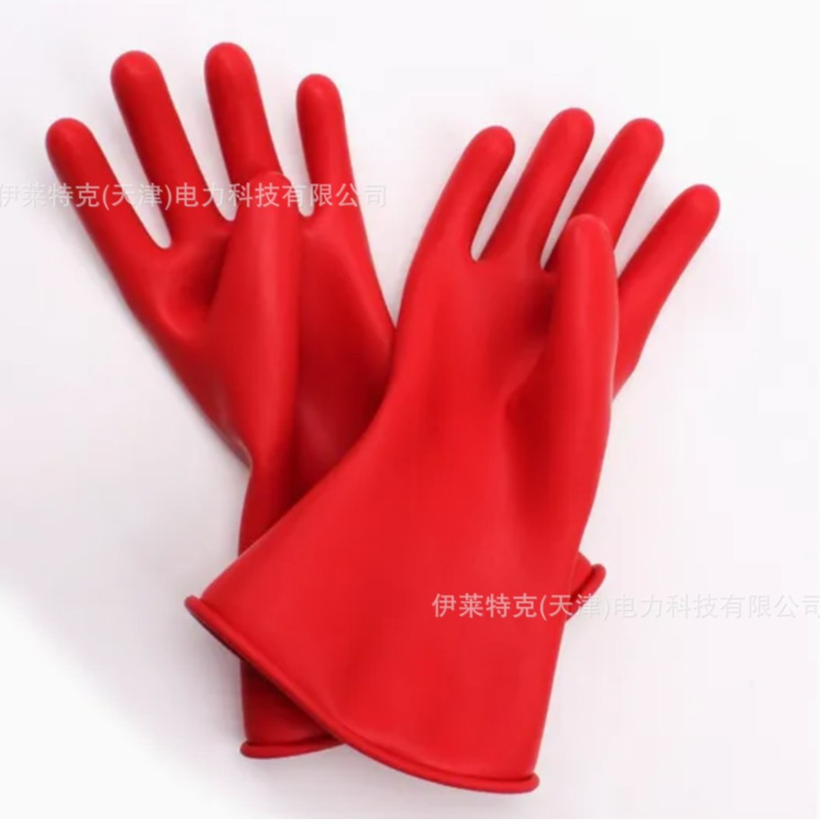 防滑耐磨浸胶手套 电力电缆劳保 黑红尼龙加厚款批发