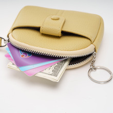 跨境热卖糖果色韩版软皮小包包女零钱包 钥匙包 多功能手拎袋钱包