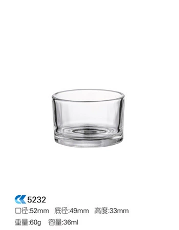 Lijiao Candid Cup Домашний DIY самодельная свеча, ароматерапия, стеклянная чашка, пустая воск, стеклянная спальня, прозрачная подсвечник