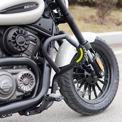 Suitable for Benda Gingila Motorcycle bumper - matte-black-carbon-steel-bumper-reflective-holding-block