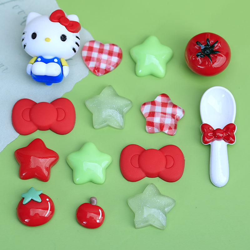 Xiaohongshu's Best-Selling Kk Spoon Accessories DIY Phone Case Hairpin Cream Glue Clog Shoe Charms