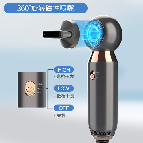 Cross-border new convenient bladeless hair dryer mini hammer home hair dryer hotel wall-mounted hair dryer