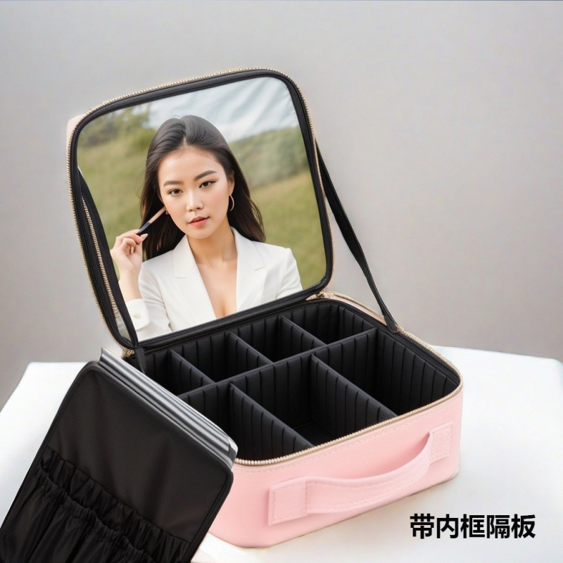 [패션거울] 핑크 PU 고화질 풀스크린 거울