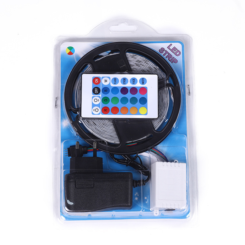 Light Strip Led Strip Self-Adhesive 2835Rgb Cross-Border Led Light Strip 12V Colorful Neon Light 5m Outdoor Low Voltage