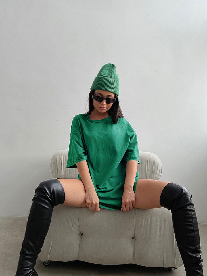 Áo thun nam tay ngắn cổ tròn cotton giặt mềm phong cách Âu Mỹ — Màu cà phê, Màu mơ, Màu tím, Màu xanh lam chi tiết 47