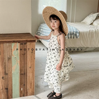 2026织里童装夏季新款女童夏装韩版度假风连衣裙公主休闲裙子5239
