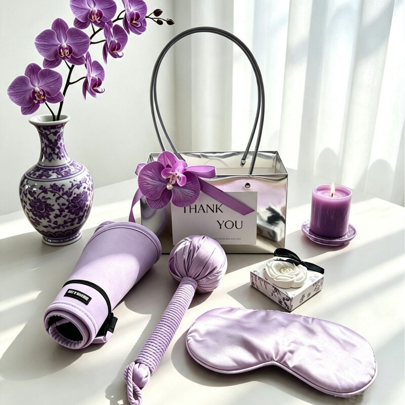 Teacher's Day Low-Cost Gift Set: Beauty Salon Apparel, Practical Massage Eye Mask, and Tote Bag Combo Set