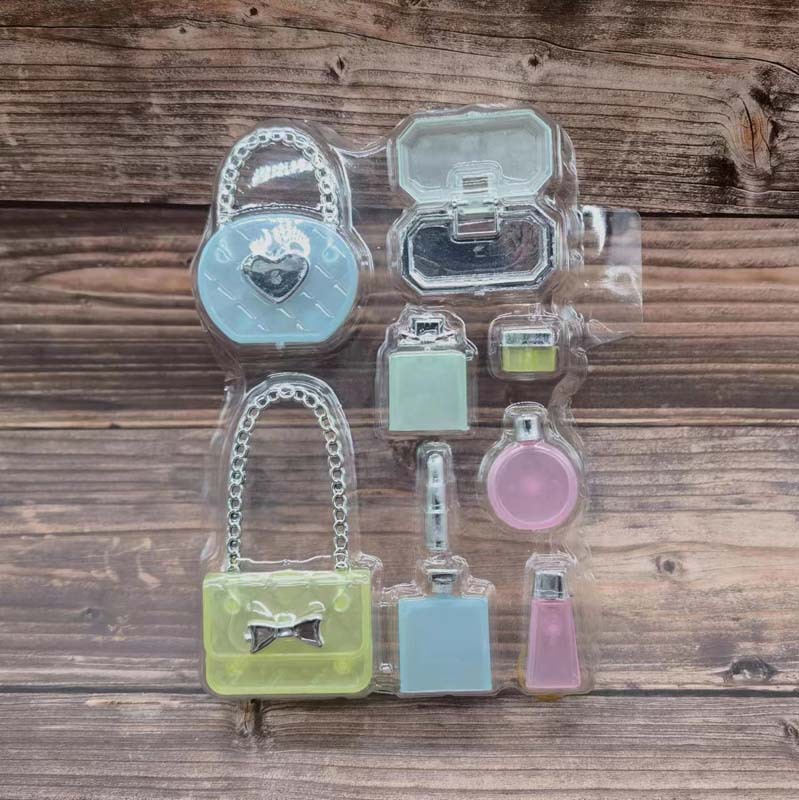 Change Barb Pyrene Doll Toy Accessories Simulation Cosmetic Case Lipstick Perfumed Bottle Bag Cosmetic Set 9 Piece Set