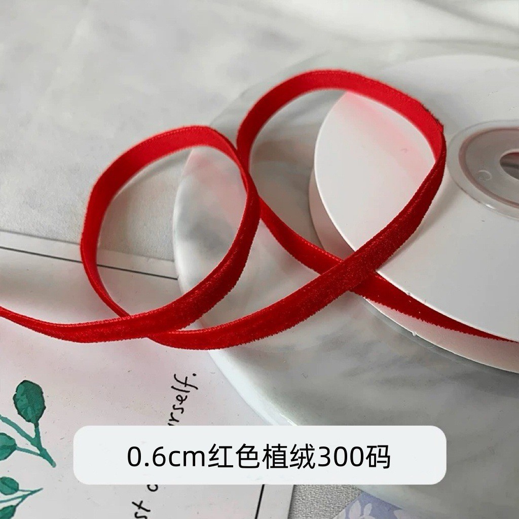 Gran bandeja de un solo lado de cinta de terciopelo cinta de terciopelo para el cabello arco DIY flores regalos accesorios de ropa