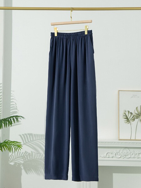 Summer silk trousers