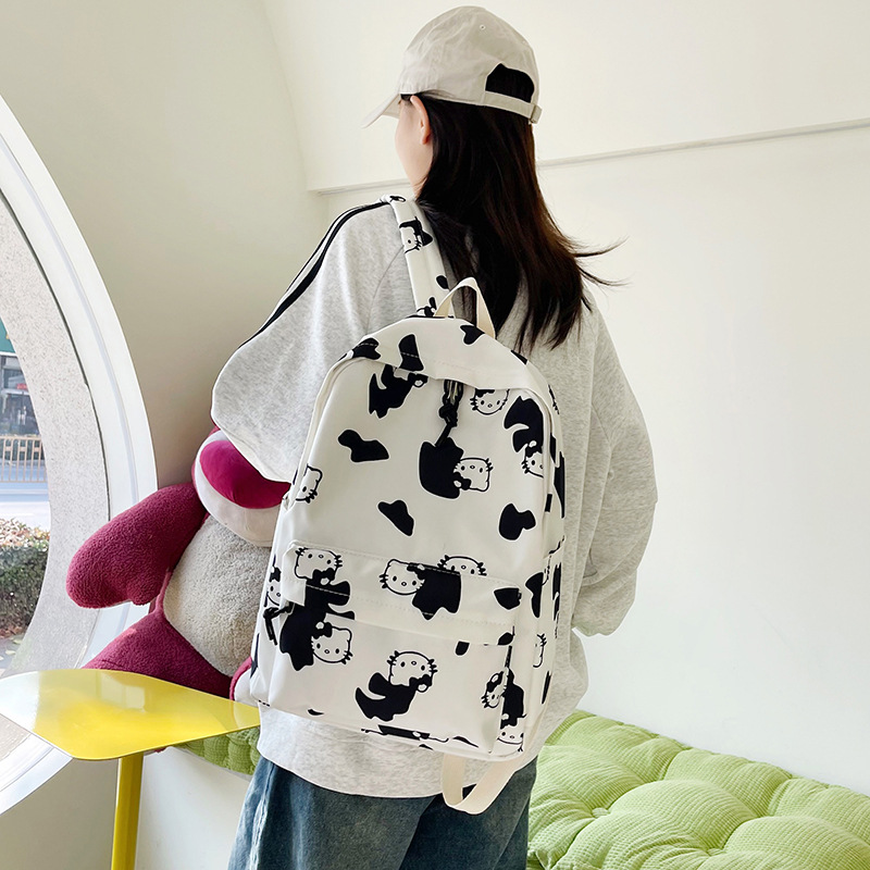 Nueva mochila pequeña fresca y linda para estudiantes de primaria y media escuela mochila de estilo universitario de gran capacidad, mochila ligera y simple