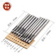New power DIY tool 0.5-5mm leather punching round punching set leather carving punching tool 10PCs multi-Specification