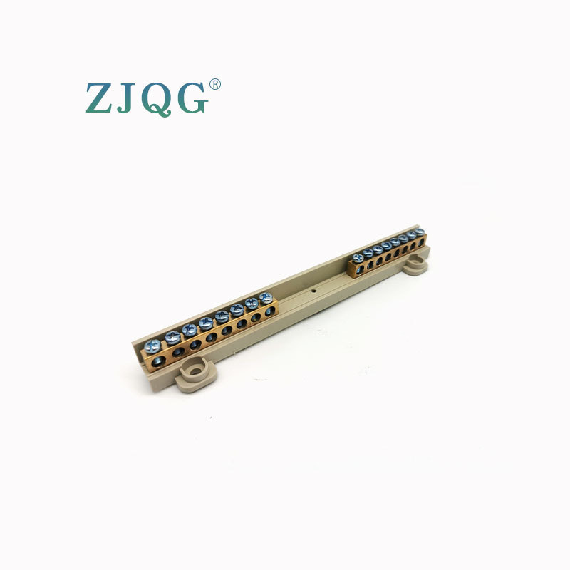 現梅蘭端子零地排接線端子鍍藍白螺絲接線銅端子XP6509D