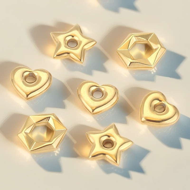 5g Weight 0.03µm Gold Plating Thickness PVD Coated Gold Plating Process Spacer Bars Jewelry Making Type 18K Real Gold Plated Plating Material 5 PCS/Package Quantity Stainless Steel Material Triangle, Moon, Flower Pattern Casual, Cute, Simple Style Style Plating Craft 5 PCS/Package Stainless Steel Triangle Moon Flower Spacer Bars DIY Ornament Accessories 2
